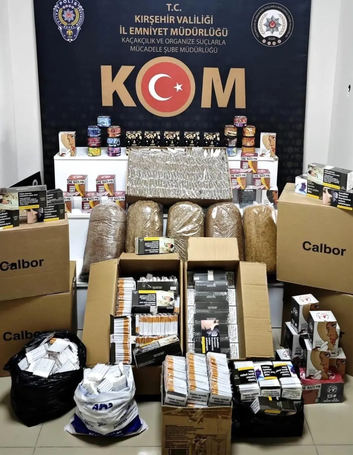 Kırşehir’de Kaçak Tütün Operasyonu: Binlerce Makaron Ele Geçirildi