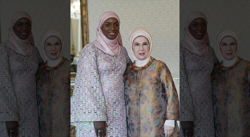 Emine Erdoğan, Senegal Cumhurbaşkanının eşi Faye ile bir araya geldi
