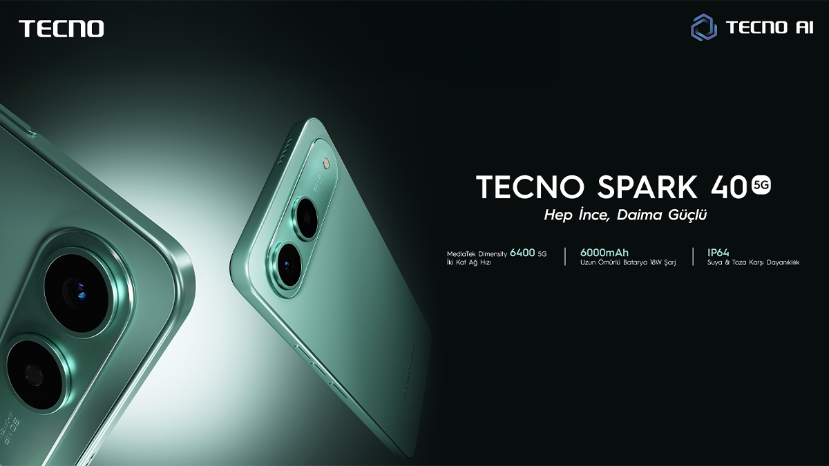 TECNO SPARK 40 5G özellikleri ile dikkat çekiyor